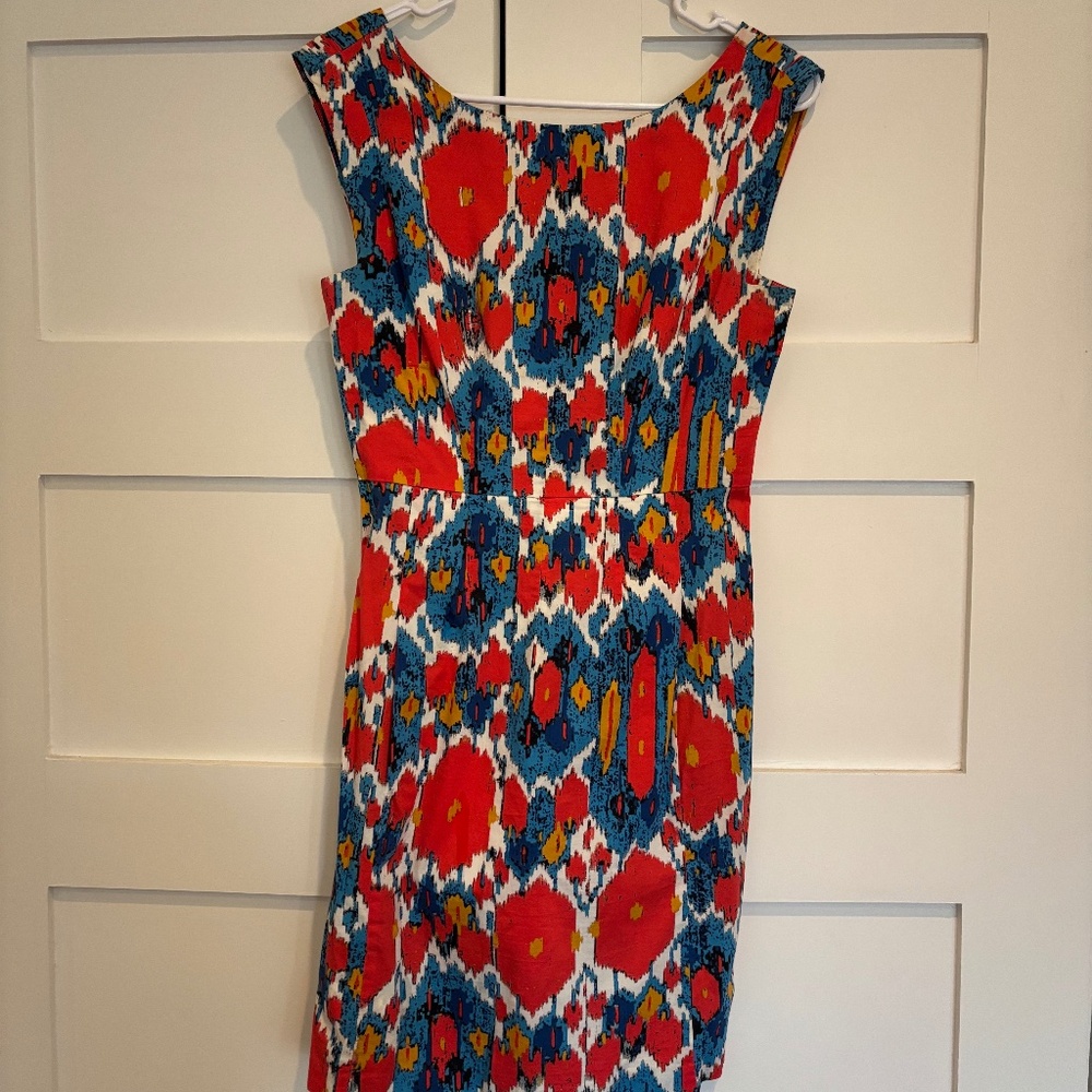 Plenty by Tracy Reese Multicolor Abstract Print Dress Sz 2